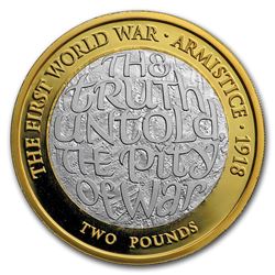 2018 GB Silver 100th Anniv First World War Armistice Piedfort