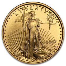 2007-W 1/10 oz Burnished Gold American Eagle