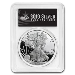 2019-W Silver American Eagle PR-70 PCGS (First Day, Black Label)