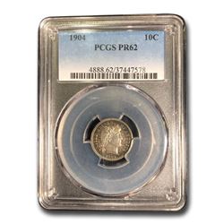 1904 Barber Dime PR-62 PCGS