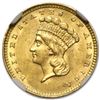 Image 2 : $1 Indian Head Gold Type 3 MS-61 NGC/PCGS