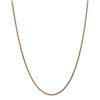Image 2 : 14k Rose Gold 1.8 mm Solid Diamond Cut Spiga Chain - 30 in.