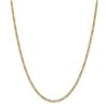 Image 1 : 14k Yellow Gold 2.5 mm Semi-Solid Figaro Chain - 28 in.