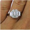 Image 3 : Natural 1.52 CTW 3-Stone Emerald Cut Diamond Ring 18KT Yellow Gold