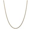 Image 1 : 14k Gold 2.5 mm Semi-Solid Curb Link Chain - 24 in.