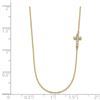 Image 2 : 14k Yellow Gold Small Cross CZ with 2 in ext Necklace - 20 in.