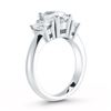 Image 3 : Natural 2.62 CTW 3-Stone Oval Cut Diamond Engagement Ring 14KT Yellow Gold