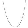 Image 1 : 14k White Gold 1.5 mm Solid Polished Cable Chain - 20 in.