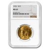 Image 1 : 1932 $10 Indian Gold Eagle MS-63 NGC