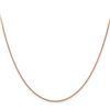 Image 1 : 14k Rose Gold 1.4 mm Diamond-cut Cable Chain Necklace - 18 in.