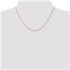Image 2 : 14k Rose Gold 1.4 mm Diamond-cut Cable Chain Necklace - 18 in.