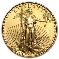 1993 1/4 oz Gold American Eagle BU