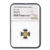 Image 1 : 1875 Indian Round 50 Cent Gold MS-64 NGC (PL, BG-1037)