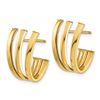 Image 2 : 14k Yellow Gold Polished Post Fancy Post Earrings