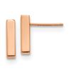 Image 1 : 14k Rose Gold Polished Post Earrings - 37 mm
