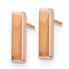 Image 2 : 14k Rose Gold Polished Post Earrings - 37 mm