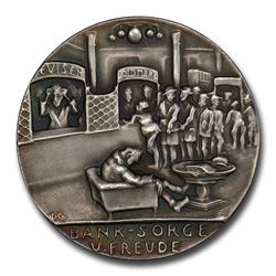 1924 Germany Weimar Republic Recession Medal SP-65 Matte PCGS