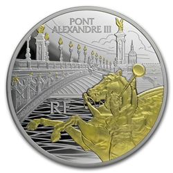 2018 France 5 oz Silver Treasures of Paris Alexander III Bridge