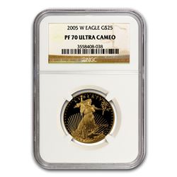 2005-W 1/2 oz Proof Gold American Eagle PF-70 NGC