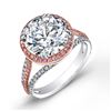 Image 1 : Natural 3.12 CTW Riviera Diamond Engagement Ring 14KT Two Tone