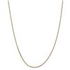 Image 1 : 14k Gold 1.65 mm Solid Diamond-cut Cable Chain