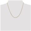 Image 2 : 14k Gold 1.65 mm Solid Diamond-cut Cable Chain