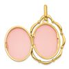 Image 2 : 14k Yellow Gold Dancing 24 mm Oval Locket Pendant