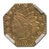 Image 2 : 1876 Liberty Octagonal 25 Cent Gold MS-64 NGC (BG-799)