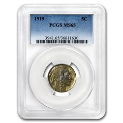 1919 Buffalo Nickel MS-65 PCGS