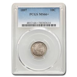 1897 Barber Dime MS-66+ PCGS
