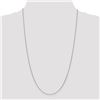 Image 2 : 14k White Gold 1 mm Cable Chain - 30 in.