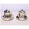 Image 1 : Two Dresden Lidded Cabinet Cups