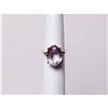 Image 1 : Amethyst and 18K Gold Ring