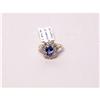 Image 1 : Ceylonese Sapphire and Diamond Ring