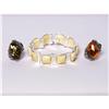 Image 1 : Amber Jewelry: 2 Rings and a Bracelet