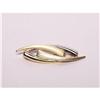 Image 1 : Modernist 14K Gold Bar Brooch