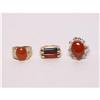 Image 1 : Jewelry: Three Gold and Jadeite Rings