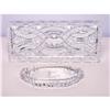 Image 1 : Antique Cut Crystal Tray and Dish