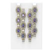 Image 1 : 20.40 ctw Tanzanite & Diamond Earrings 18K Yellow Gold - REF-889N3F