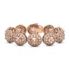 Image 1 : 40.92 ctw Morganite & Diamond Victorian Bracelet 14K Rose Gold - REF-1709H3R