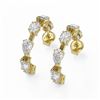 Image 1 : 4.2 ctw Mix Cut Diamonds Designer Earrings 18K Yellow Gold - REF-723M3G