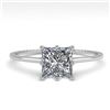 Image 1 : 1.0 ctw VS/SI Princess Diamond Engagment Ring 18k White Gold - REF-287Y4X