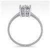 Image 3 : 1.0 ctw VS/SI Princess Diamond Engagment Ring 18k White Gold - REF-287Y4X