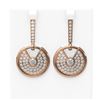 Image 1 : 5.84 ctw Diamond Earrings 18K Rose Gold - REF-540W9H