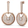 Image 2 : 5.84 ctw Diamond Earrings 18K Rose Gold - REF-540W9H