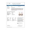 Image 4 : 5.84 ctw Diamond Earrings 18K Rose Gold - REF-540W9H