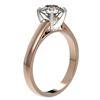 Image 3 : 1.55 ctw Certified Quality Diamond Engagment Ring 10k Rose Gold - REF-236G3W