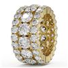 Image 3 : 8.2 ctw Diamond Designer Eternity Ring 18K Yellow Gold - REF-718H5R