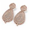 Image 3 : 6.23 ctw Diamond Earrings 18K Rose Gold - REF-474W4H