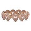 Image 2 : 47.64 ctw Morganite & Diamond Victorian Bracelet 14K Rose Gold - REF-2044G4W